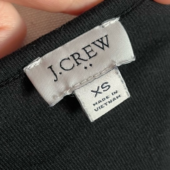 J. Crew • Black Drapey V Neck Blouse - Picture 6 of 6